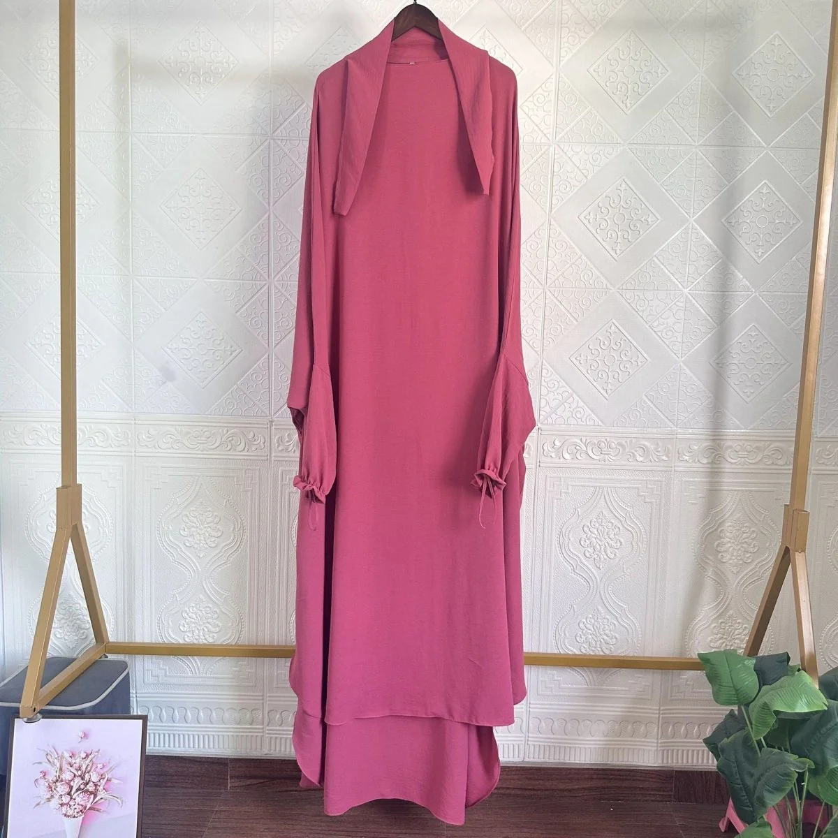 Solid Color Jilbab with Pockets (MJ016) - Image 9