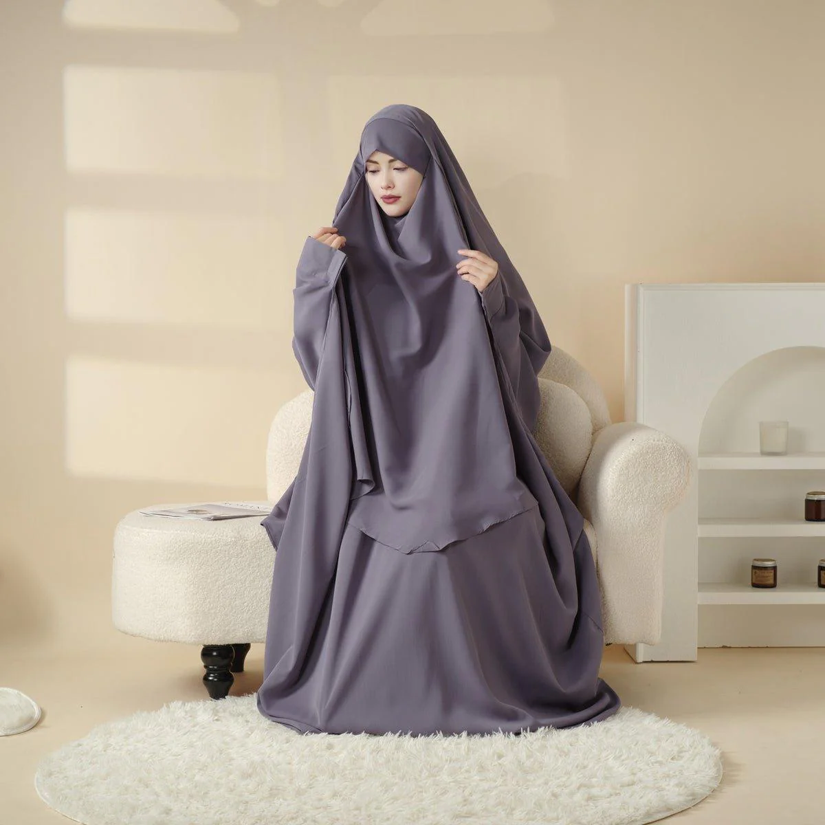 Matching Abaya Khimar Set (MK004) - Image 5