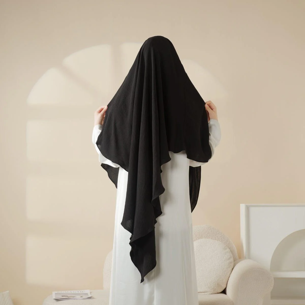 Comfort Crepe One Layer Khimar (MK014) - Image 4