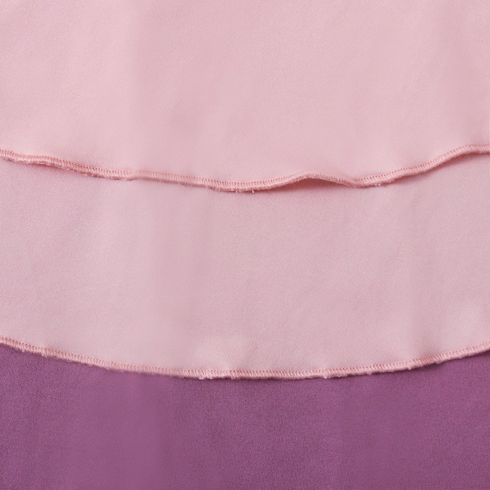 Matching Color Ruffle Abaya 2-Piece Set Kid Abaya(MKG011) - Image 11
