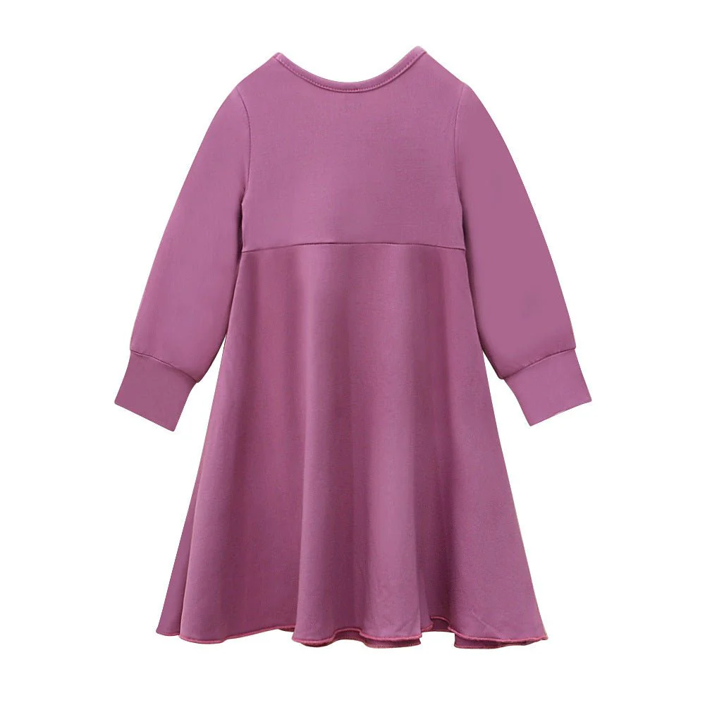 Matching Color Ruffle Abaya 2-Piece Set Kid Abaya(MKG011) - Image 7