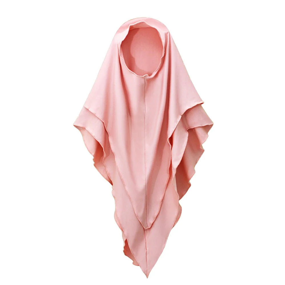 Matching Color Ruffle Abaya 2-Piece Set Kid Abaya(MKG011) - Image 8