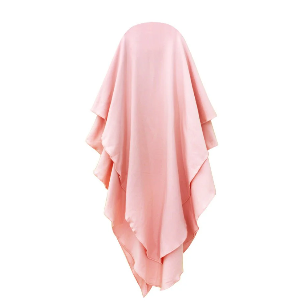 Matching Color Ruffle Abaya 2-Piece Set Kid Abaya(MKG011) - Image 9