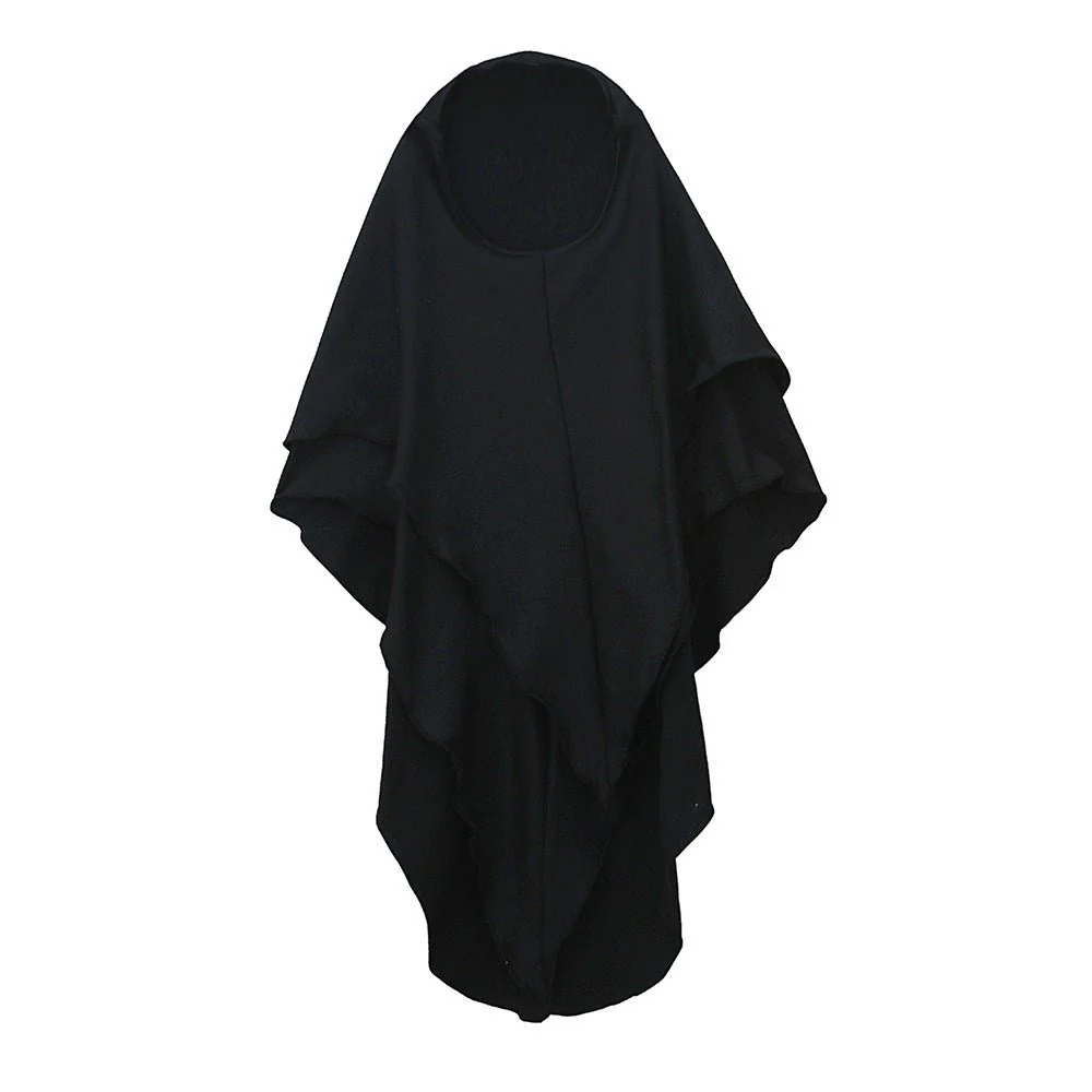 Girls Patchwork Floral Kid Abaya 2-Piece Set(MKG012) - Image 8