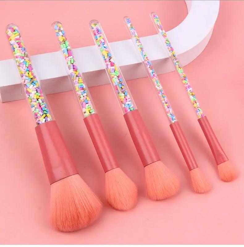 MMU026 makeup brushes set in candy color - Image 3