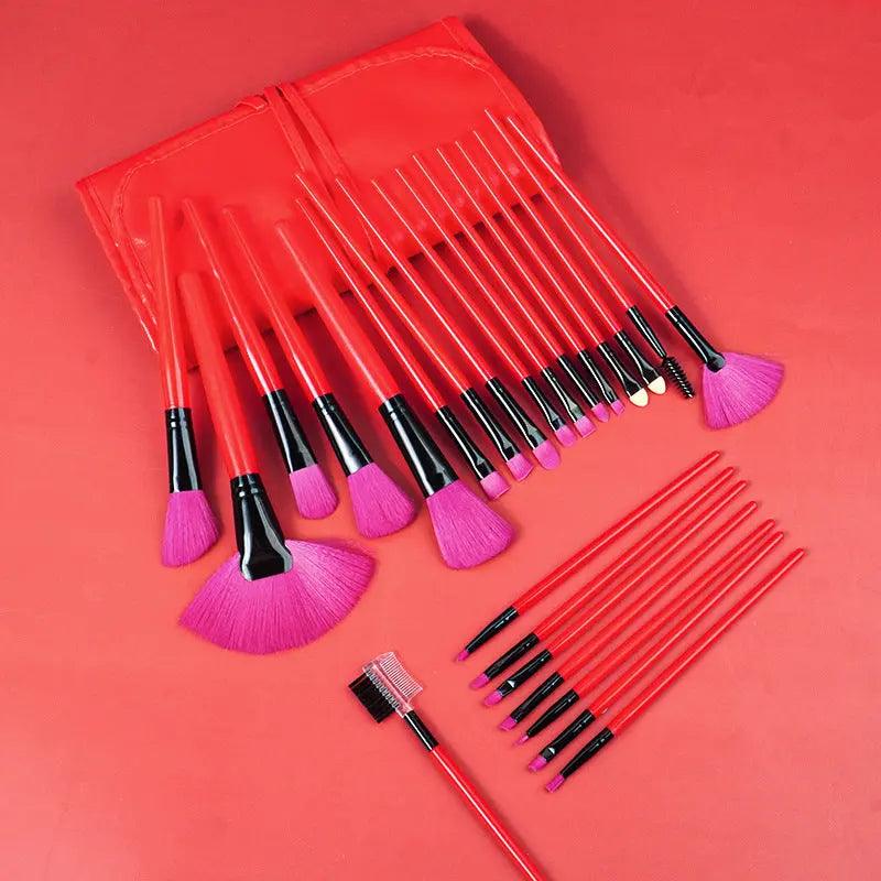 MMU030 24pcs Premium Cosmetic Makeup Brush Set - Image 6
