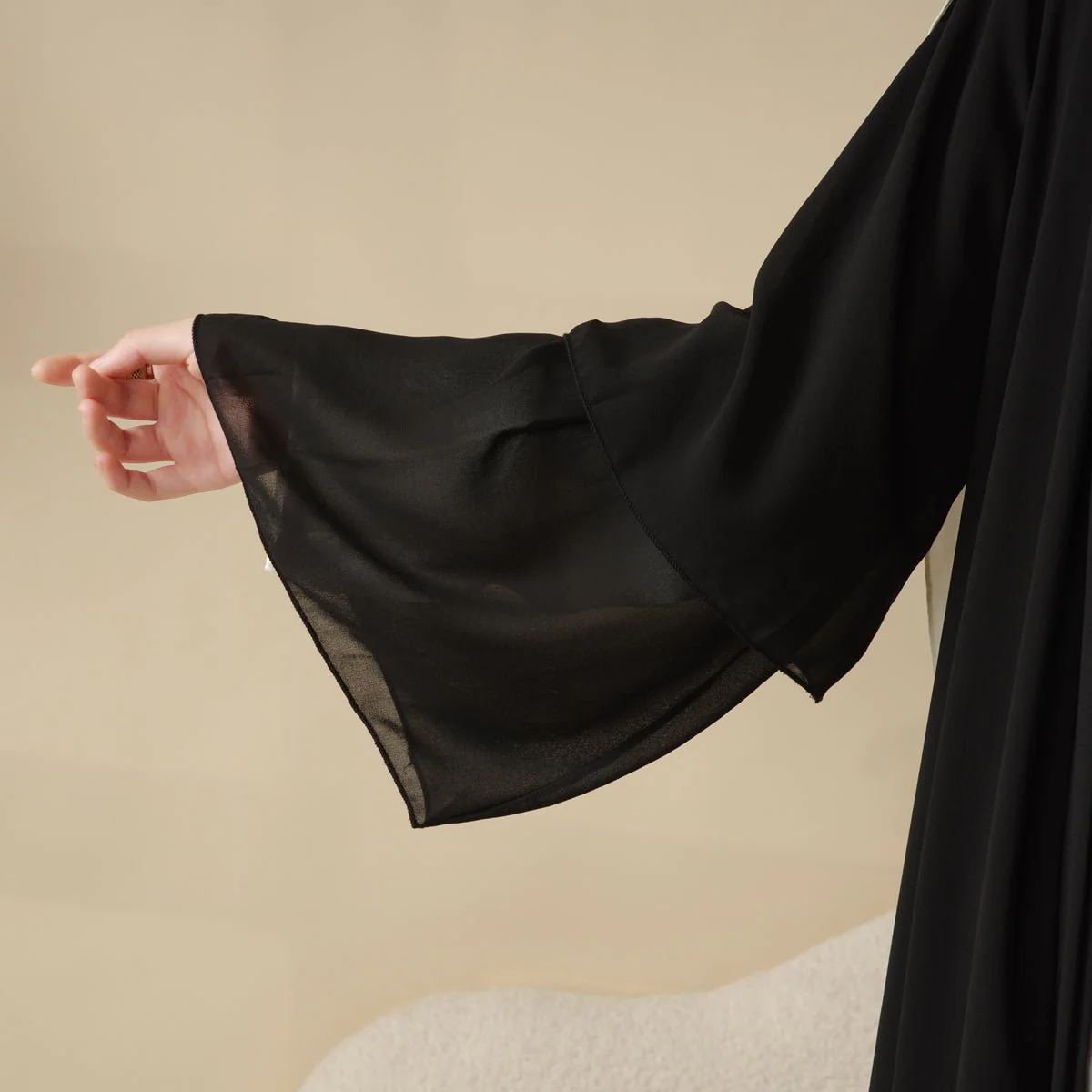 Stylish Chiffon Muslim Set Abaya (MOA008) - Image 13