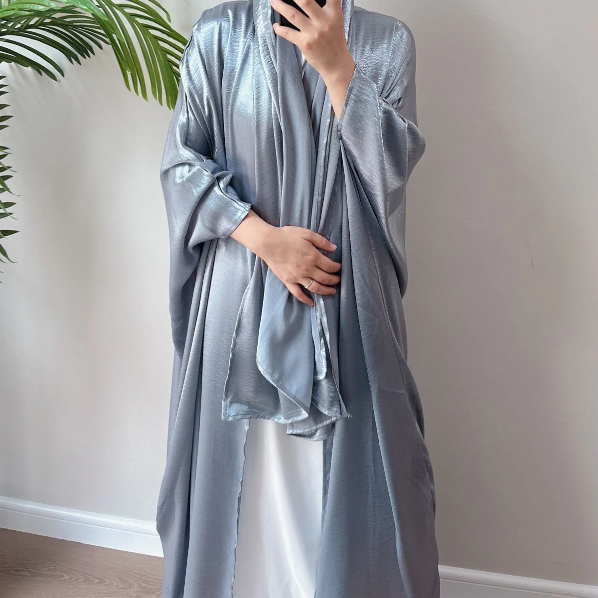 Rayon Oversize Open Abaya (MOA032) - Image 10