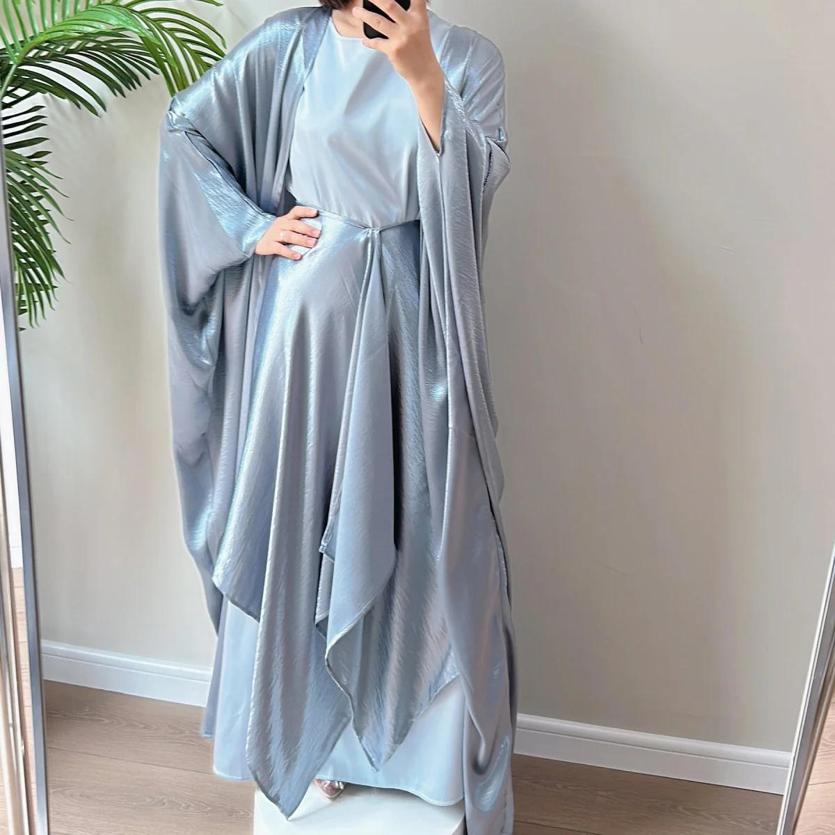 Rayon Oversize Open Abaya (MOA032) - Image 9