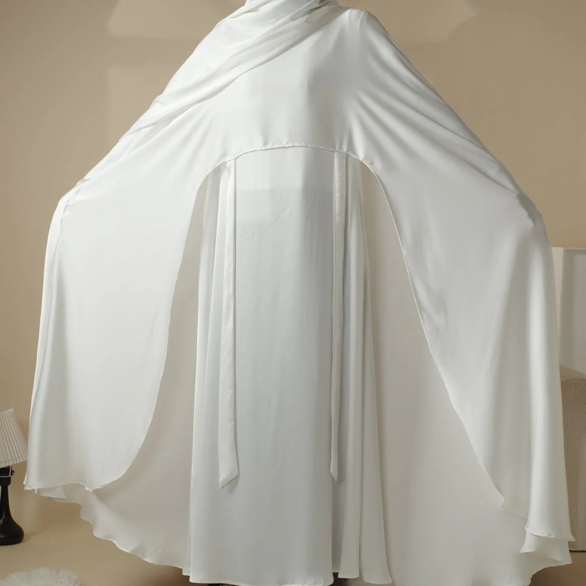 Luxury Wedding Abaya 3-Piece Bridal Abaya Set (MOA044) - Image 16