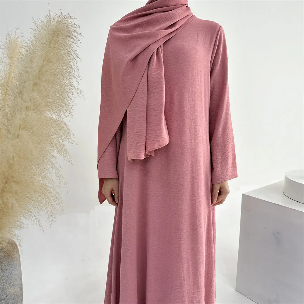 Wave Bubble Sleeve Abaya 4-Piece Set (MOA057) - Image 8