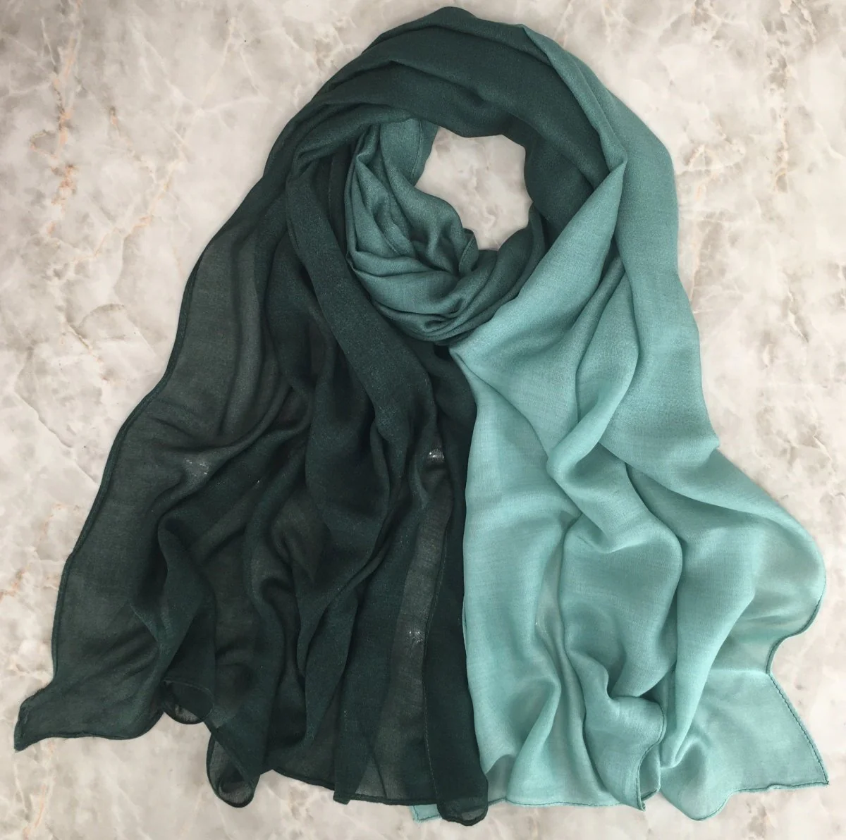 Modal Gradient Soft Hijab | Color Transition Hijab with Natural Flow (MH162) - Image 10