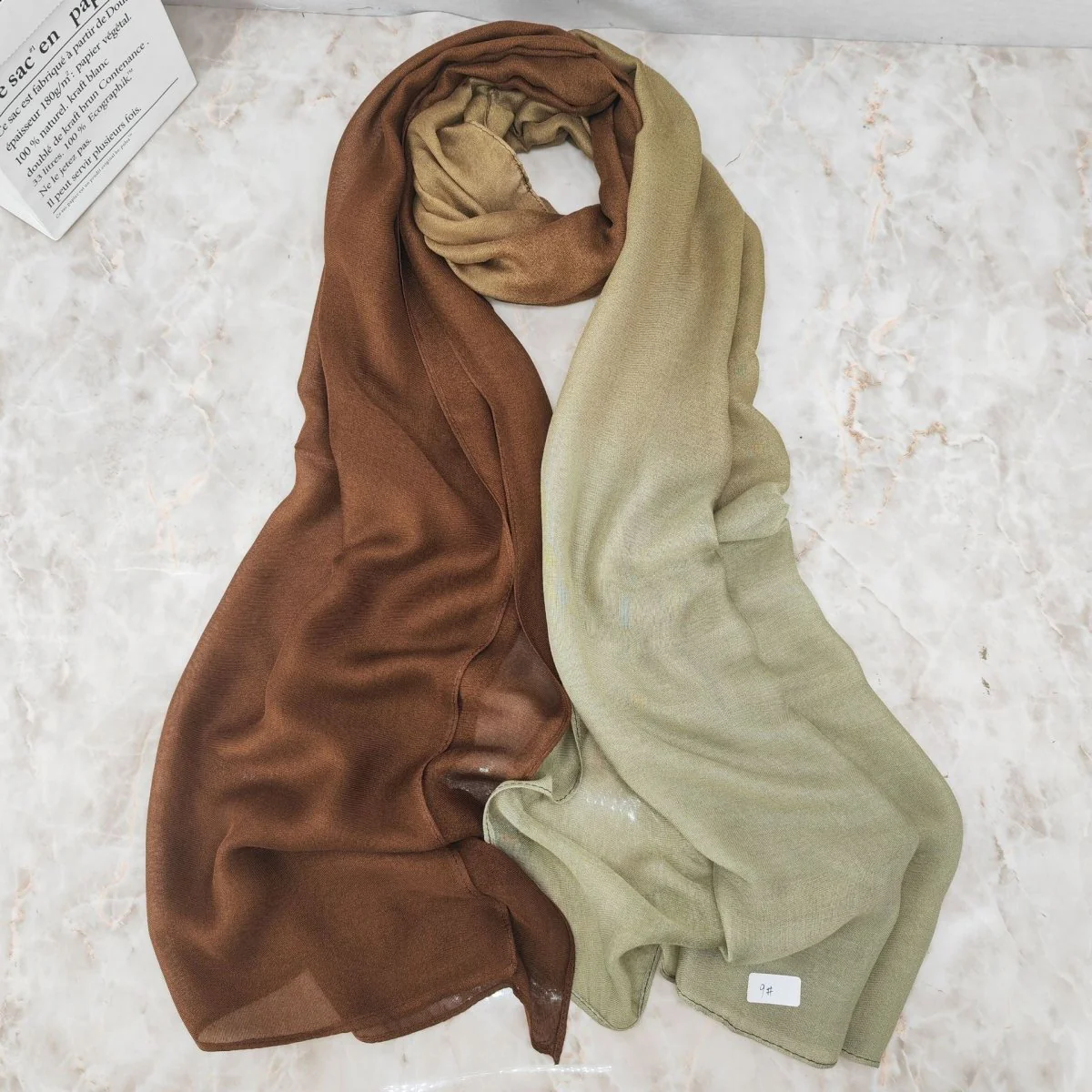 Modal Gradient Soft Hijab | Color Transition Hijab with Natural Flow (MH162) - Image 14