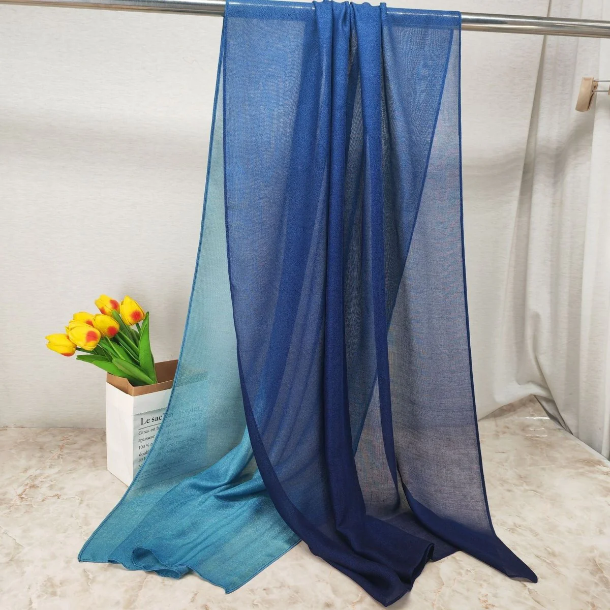Modal Gradient Soft Hijab | Color Transition Hijab with Natural Flow (MH162) - Image 16