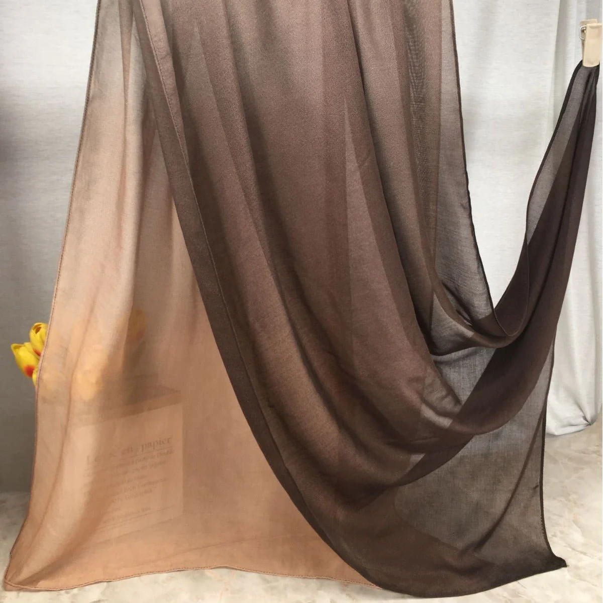 Modal Gradient Soft Hijab | Color Transition Hijab with Natural Flow (MH162) - Image 2