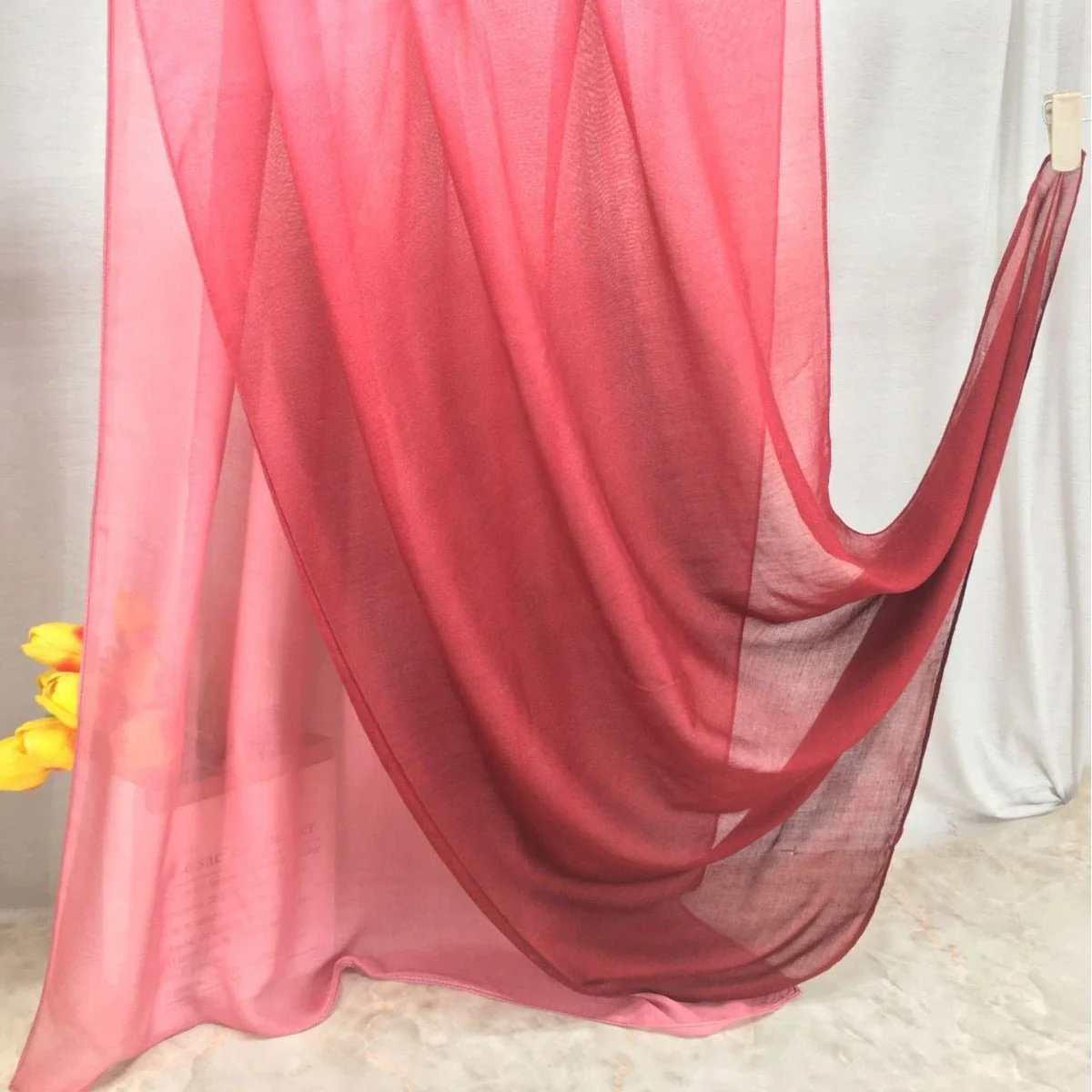 Modal Gradient Soft Hijab | Color Transition Hijab with Natural Flow (MH162) - Image 4