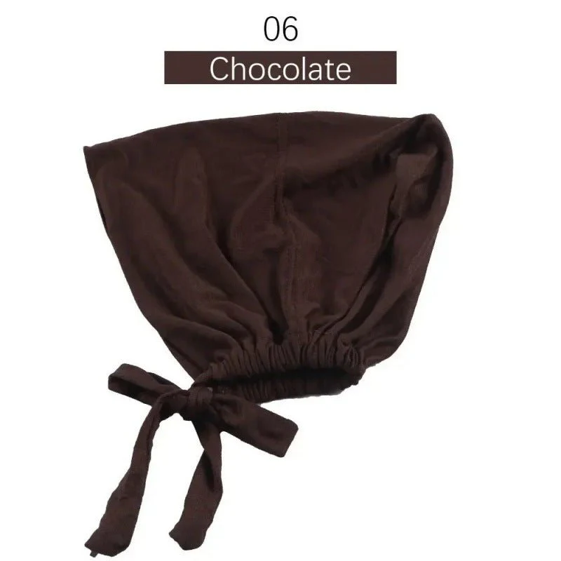 Modal Tie-Back Under Cap | Adjustable Hijab Bonnet(MH200) - Image 11