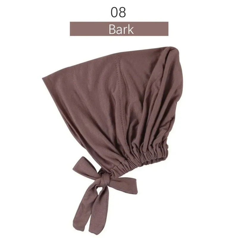 Modal Tie-Back Under Cap | Adjustable Hijab Bonnet(MH200) - Image 13