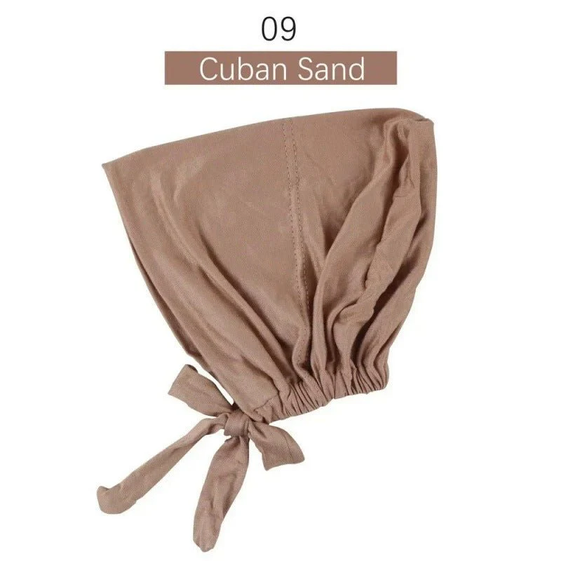 Modal Tie-Back Under Cap | Adjustable Hijab Bonnet(MH200) - Image 14