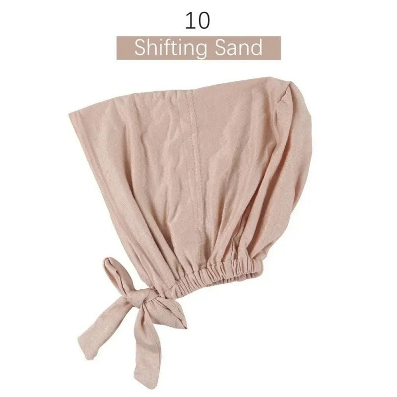Modal Tie-Back Under Cap | Adjustable Hijab Bonnet(MH200) - Image 15