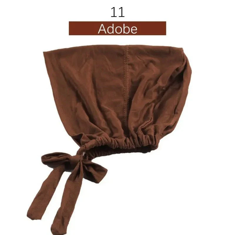 Modal Tie-Back Under Cap | Adjustable Hijab Bonnet(MH200) - Image 16