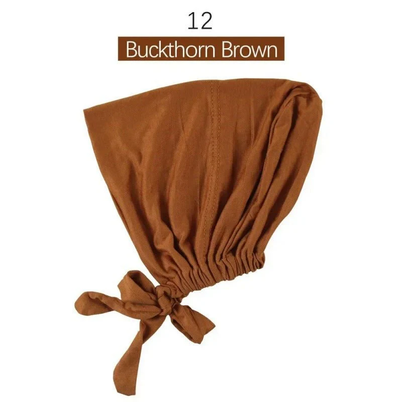 Modal Tie-Back Under Cap | Adjustable Hijab Bonnet(MH200) - Image 17