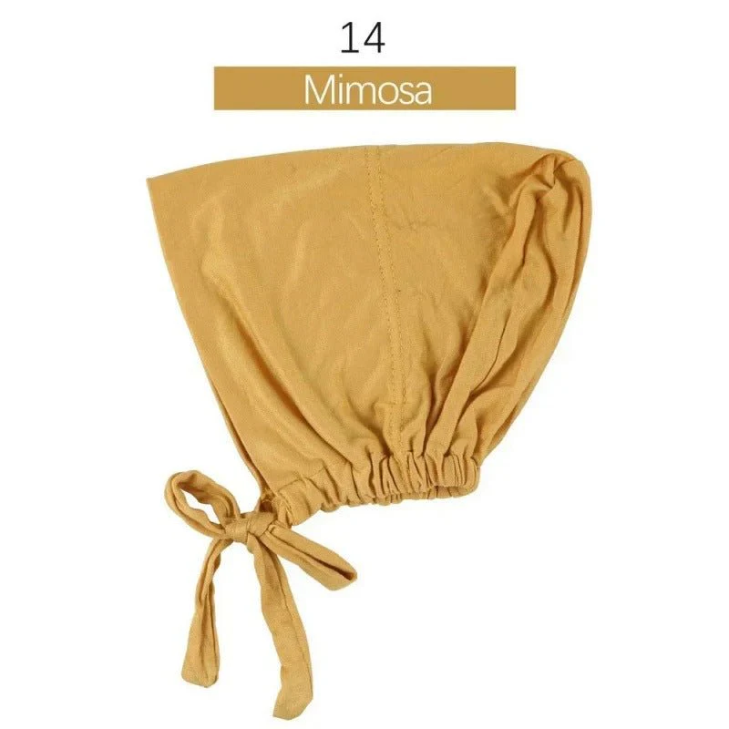 Modal Tie-Back Under Cap | Adjustable Hijab Bonnet(MH200) - Image 19