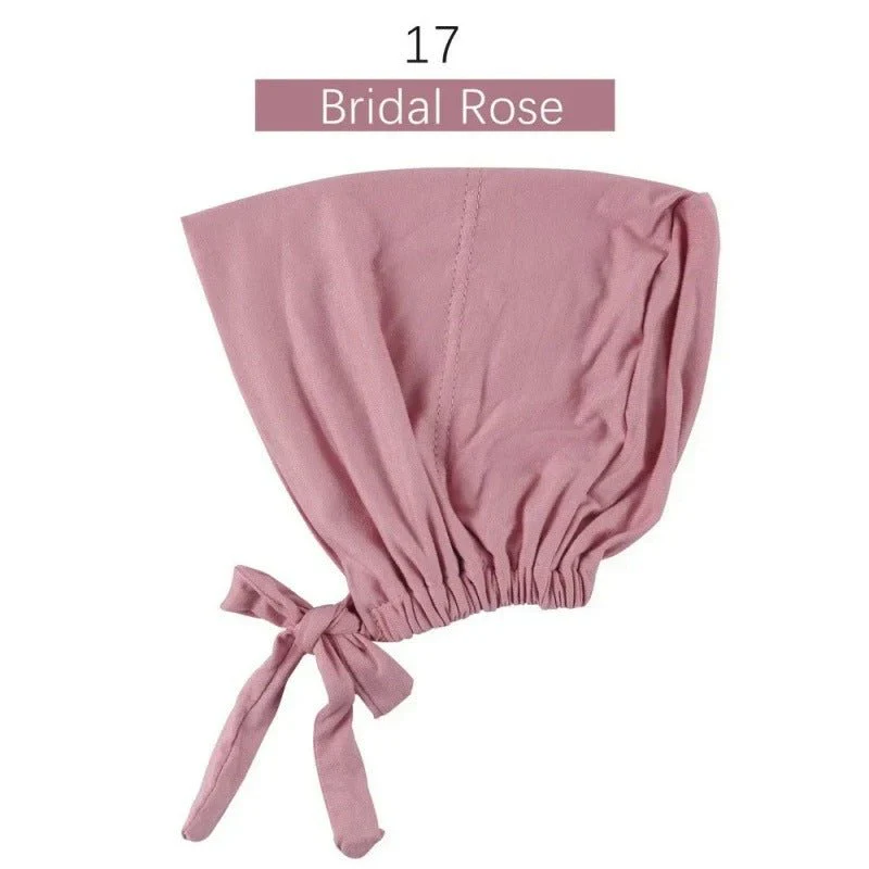 Modal Tie-Back Under Cap | Adjustable Hijab Bonnet(MH200) - Image 21