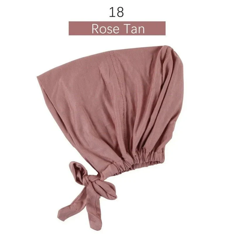 Modal Tie-Back Under Cap | Adjustable Hijab Bonnet(MH200) - Image 22