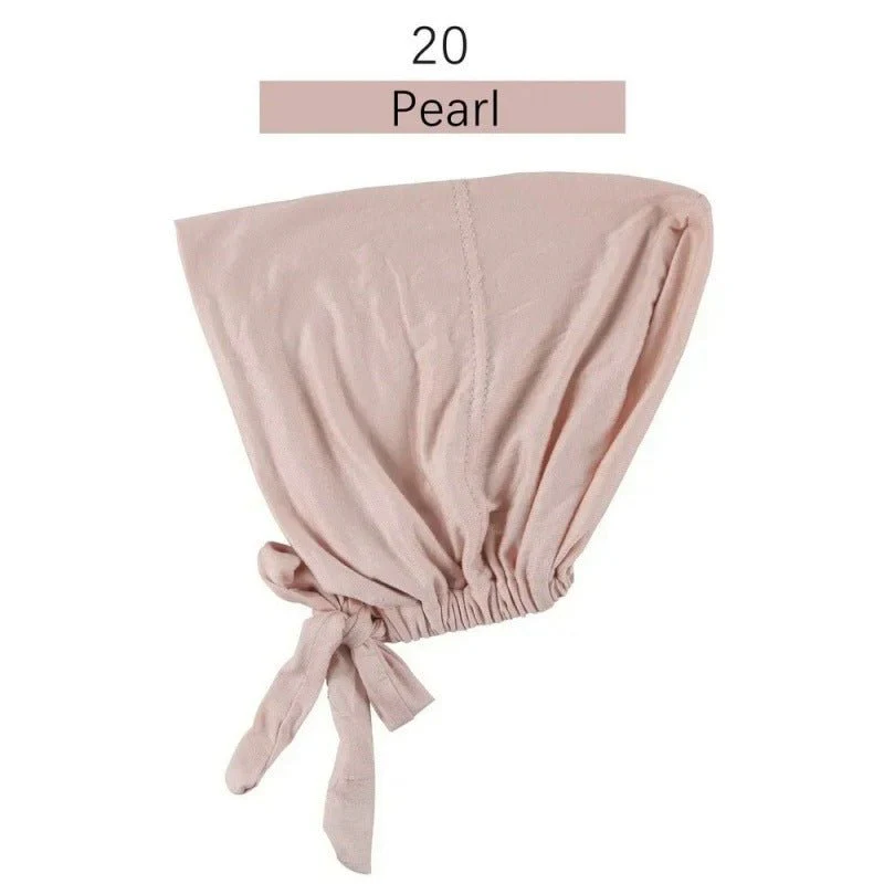Modal Tie-Back Under Cap | Adjustable Hijab Bonnet(MH200) - Image 25