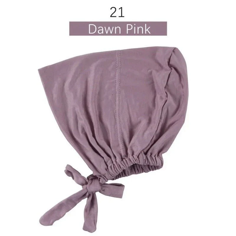 Modal Tie-Back Under Cap | Adjustable Hijab Bonnet(MH200) - Image 26