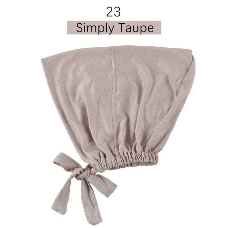 Modal Tie-Back Under Cap | Adjustable Hijab Bonnet(MH200) - Image 28