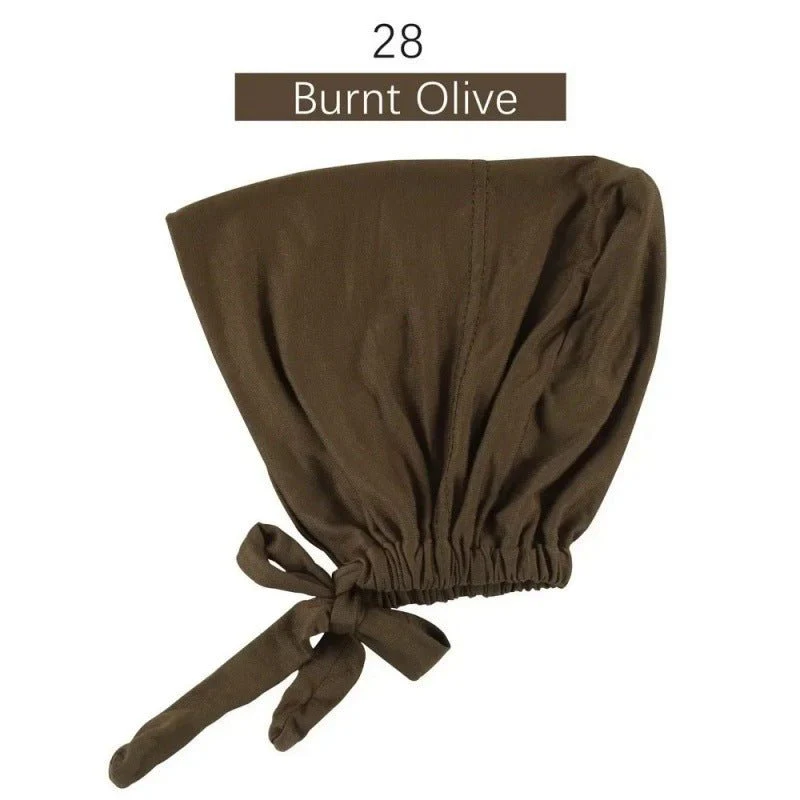 Modal Tie-Back Under Cap | Adjustable Hijab Bonnet(MH200) - Image 33
