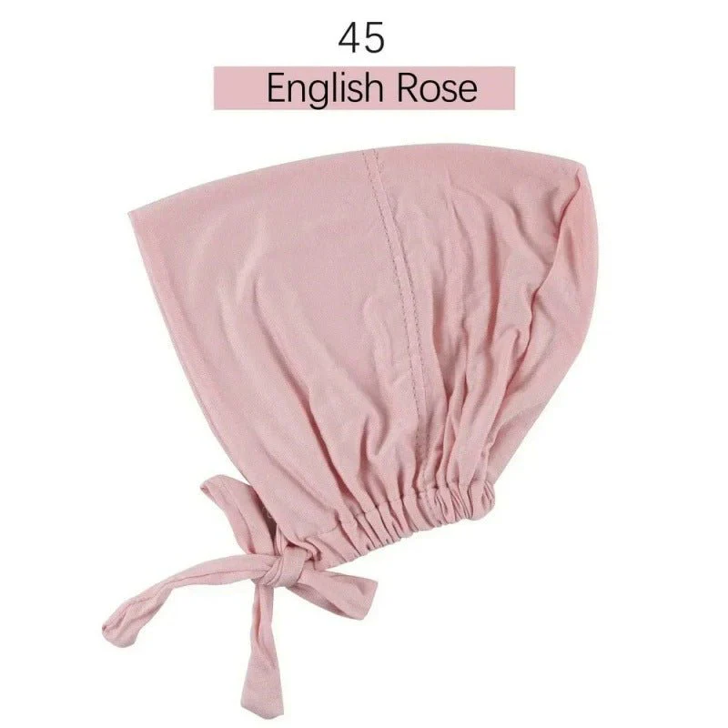 Modal Tie-Back Under Cap | Adjustable Hijab Bonnet(MH200) - Image 43