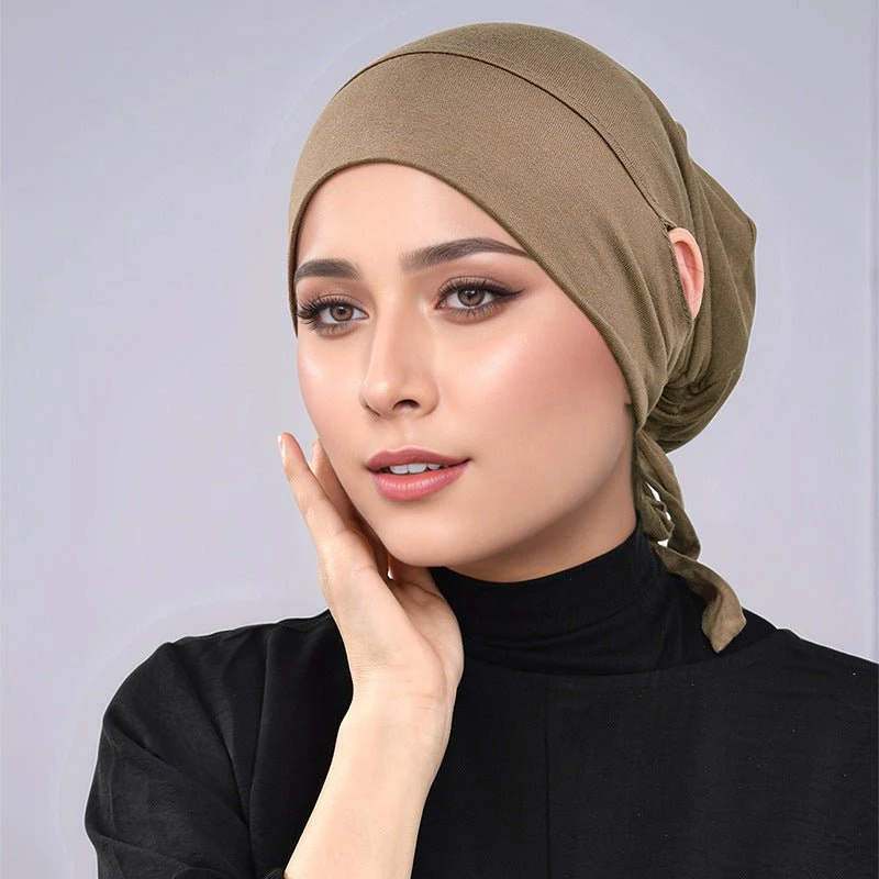 Modal Tie-Back Under Cap with Ear Openings(MH204) - Image 2