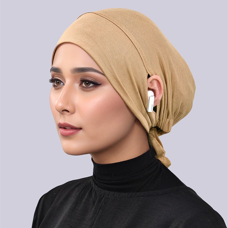 Modal Tie-Back Under Cap with Ear Openings(MH204) - Image 6