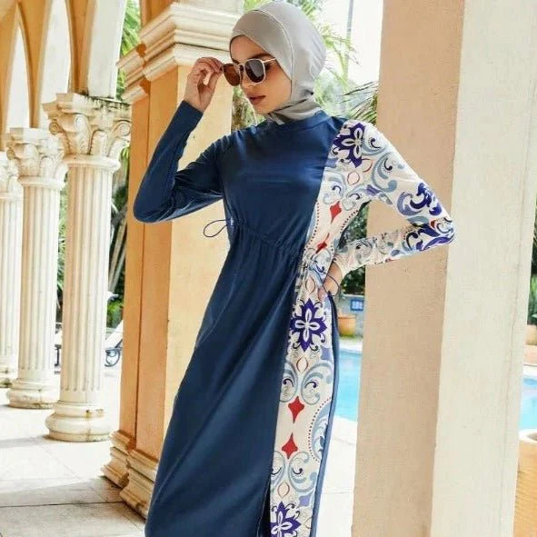 Modest Burkini Swimwear, Modest Swimwear for Muslim Women, Burkini With Hijab (MB018) - Image 2