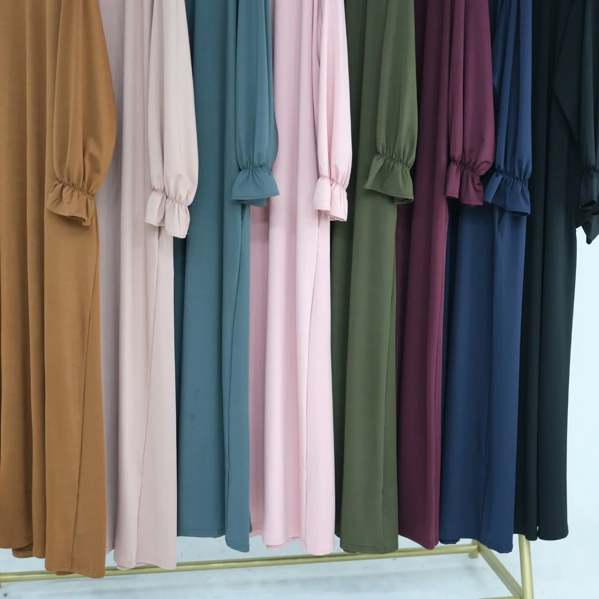 Modest Casual Hooded Abaya Collection | Tone Robes with Bubble Sleeves (MJ021) - Image 28