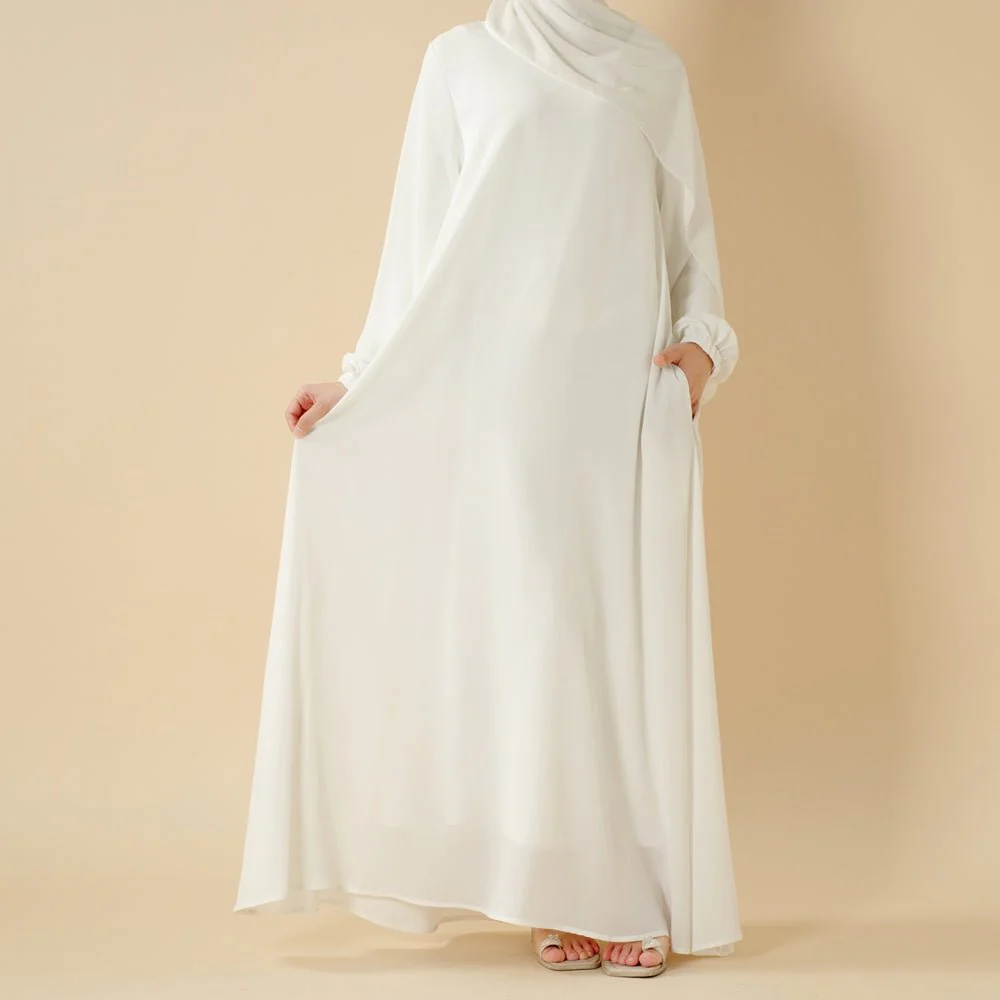 Modest Luxury Premium Nida Abaya | Zoom Umbrella Cut Summer Abaya (MA233) - Image 12