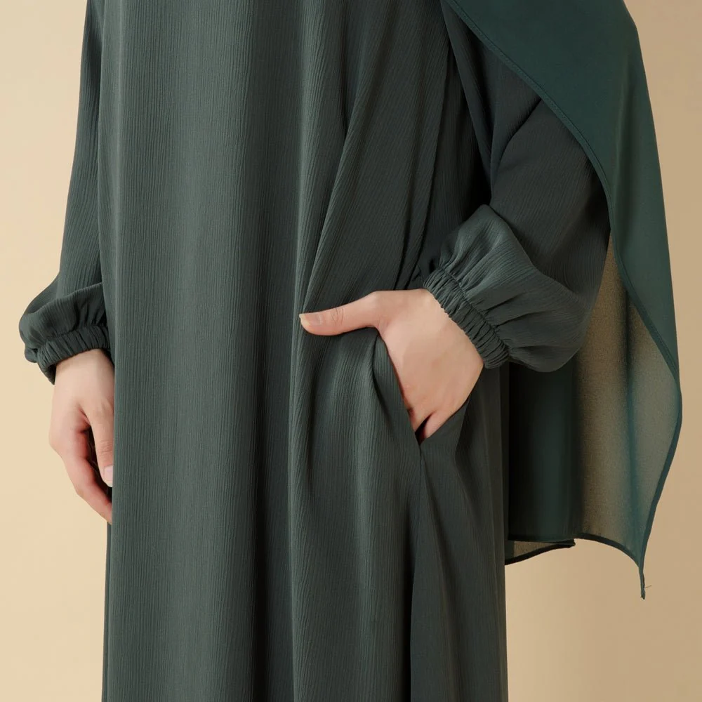 Modest Luxury Premium Nida Abaya | Zoom Umbrella Cut Summer Abaya (MA233) - Image 8
