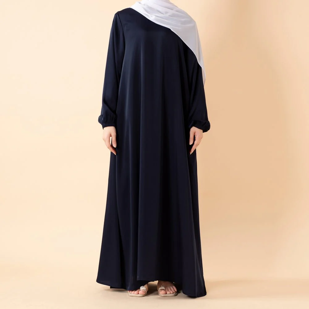 Modest Luxury Premium Satin Abaya | Umbrella Cut A-Line Abaya with Pockets (MA311) - Image 19