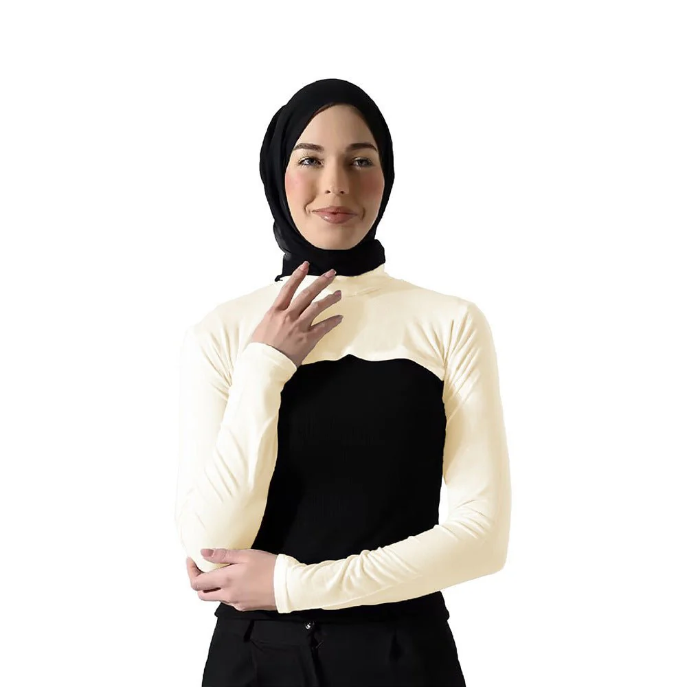Modest Shoulder-Cover Base Layer Versatile Sleeveless Inner Top with Attached Sleeves | One Size (MAC409) - Image 10