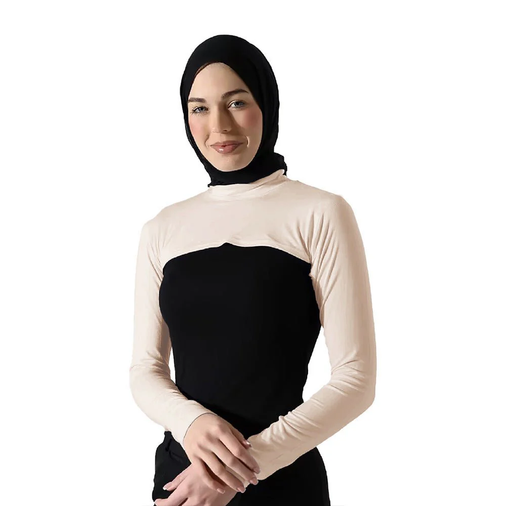 Modest Shoulder-Cover Base Layer Versatile Sleeveless Inner Top with Attached Sleeves | One Size (MAC409) - Image 11