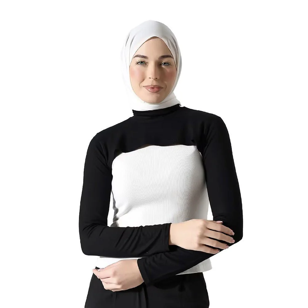 Modest Shoulder-Cover Base Layer Versatile Sleeveless Inner Top with Attached Sleeves | One Size (MAC409) - Image 7