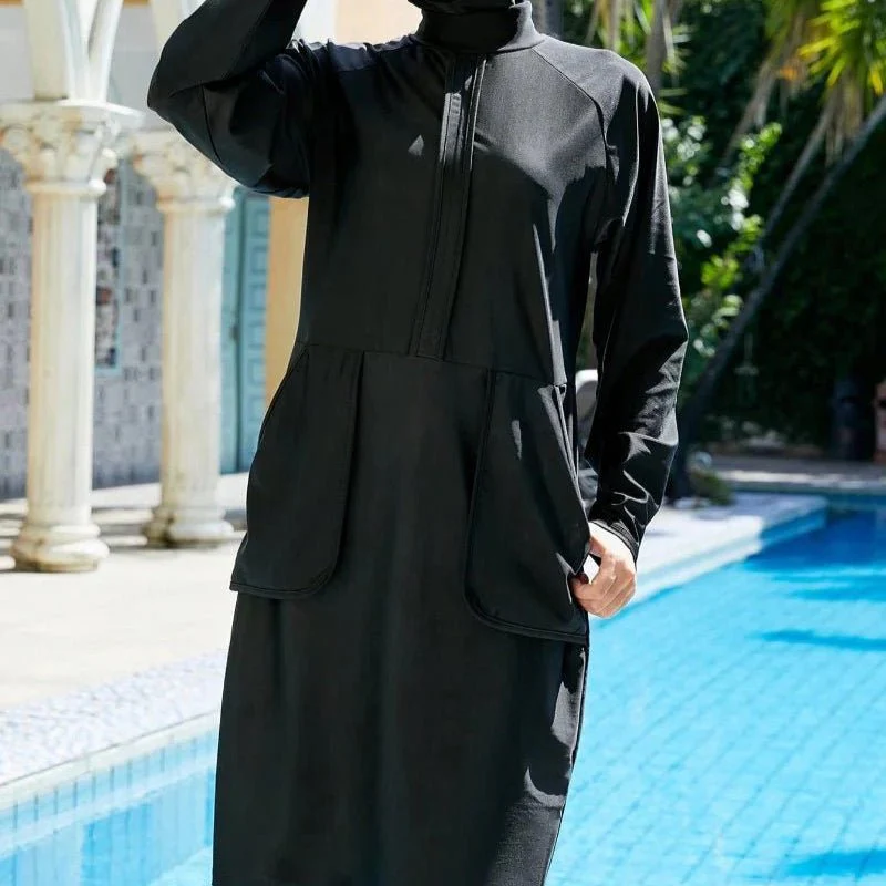 Modest Swimsuit For Muslima, Islamic Burkini Swim Suit, Islamic Swimwear With Hijab (MB021) - Image 4