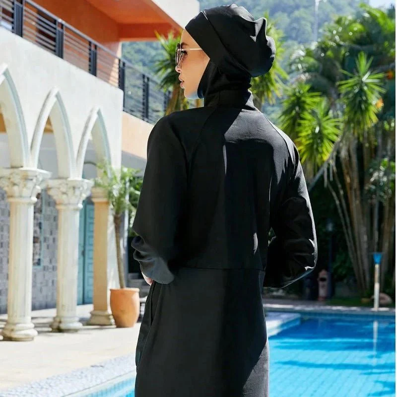 Modest Swimsuit For Muslima, Islamic Burkini Swim Suit, Islamic Swimwear With Hijab (MB021) - Image 5