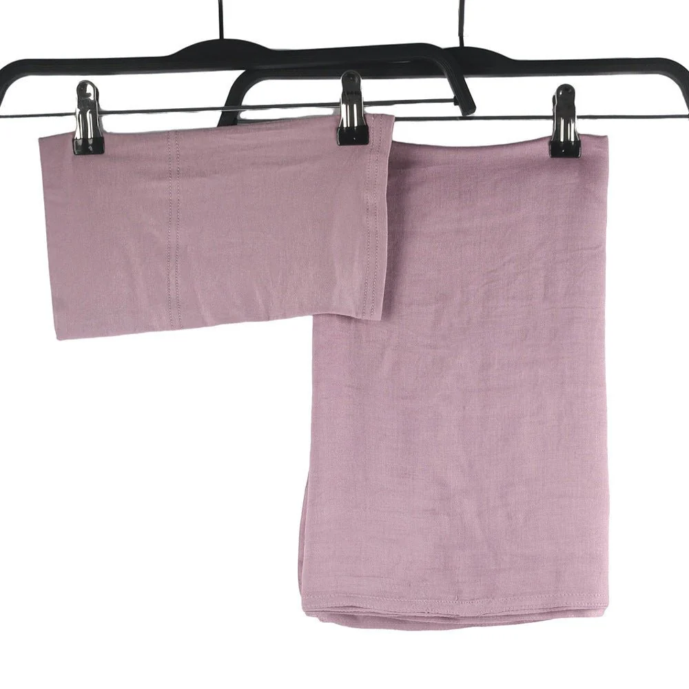 Modesty Pure Color Hijab & Undercap 2-Piece Set (MH174) - Image 20