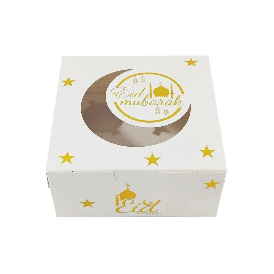 MR016 Ramadan Cupcake Packing Box,Muffin Box 4 holes - Image 3