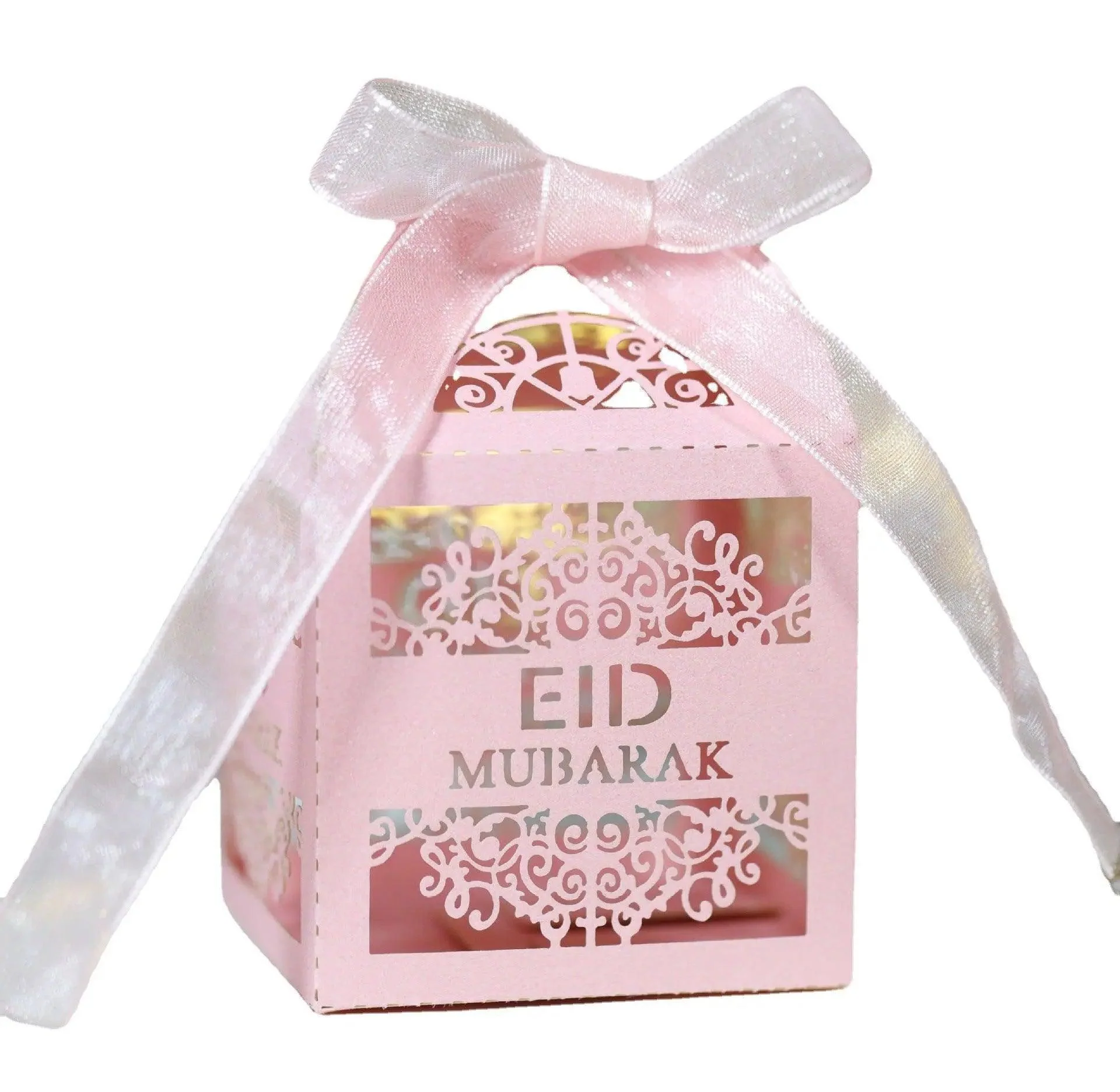 MR018 50 Pcs Happy Eid Mubarak Hollow Candy Box - Image 6