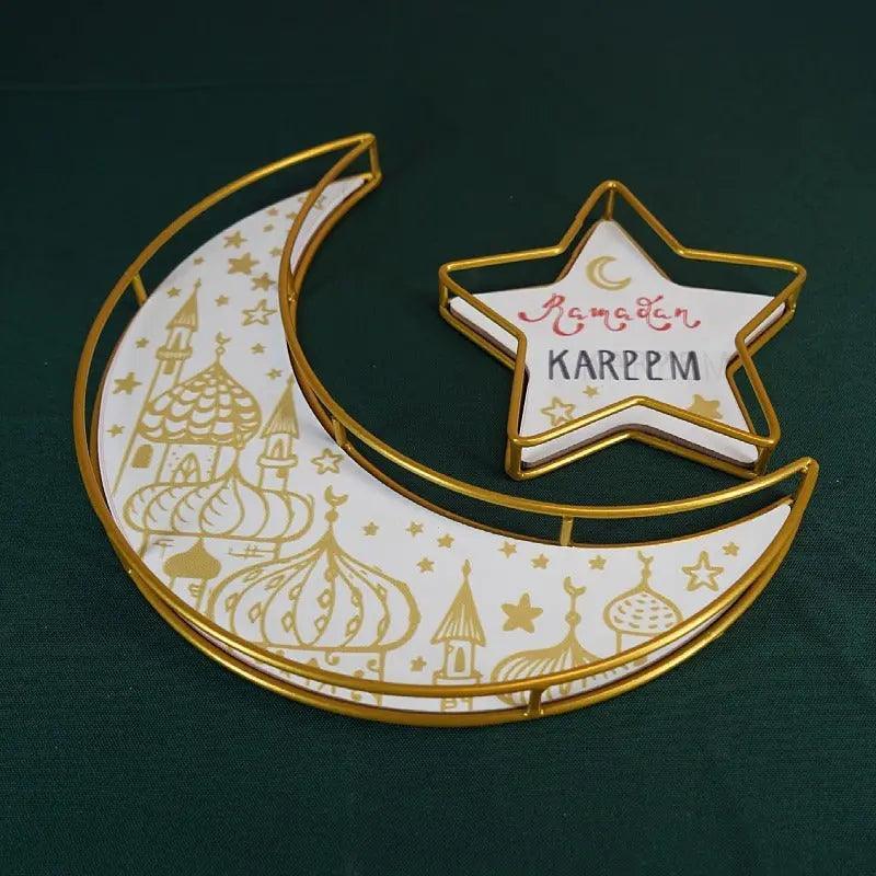 MR029 Ramadan Tray, Iron Festive Moon Tray - Image 4